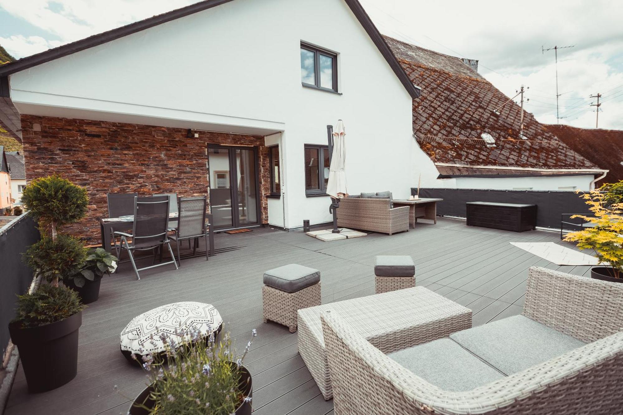 Exklusive Mosel-fewo In - Grosse Dachterrasse - Netflix - Waschmaschine Apartment *